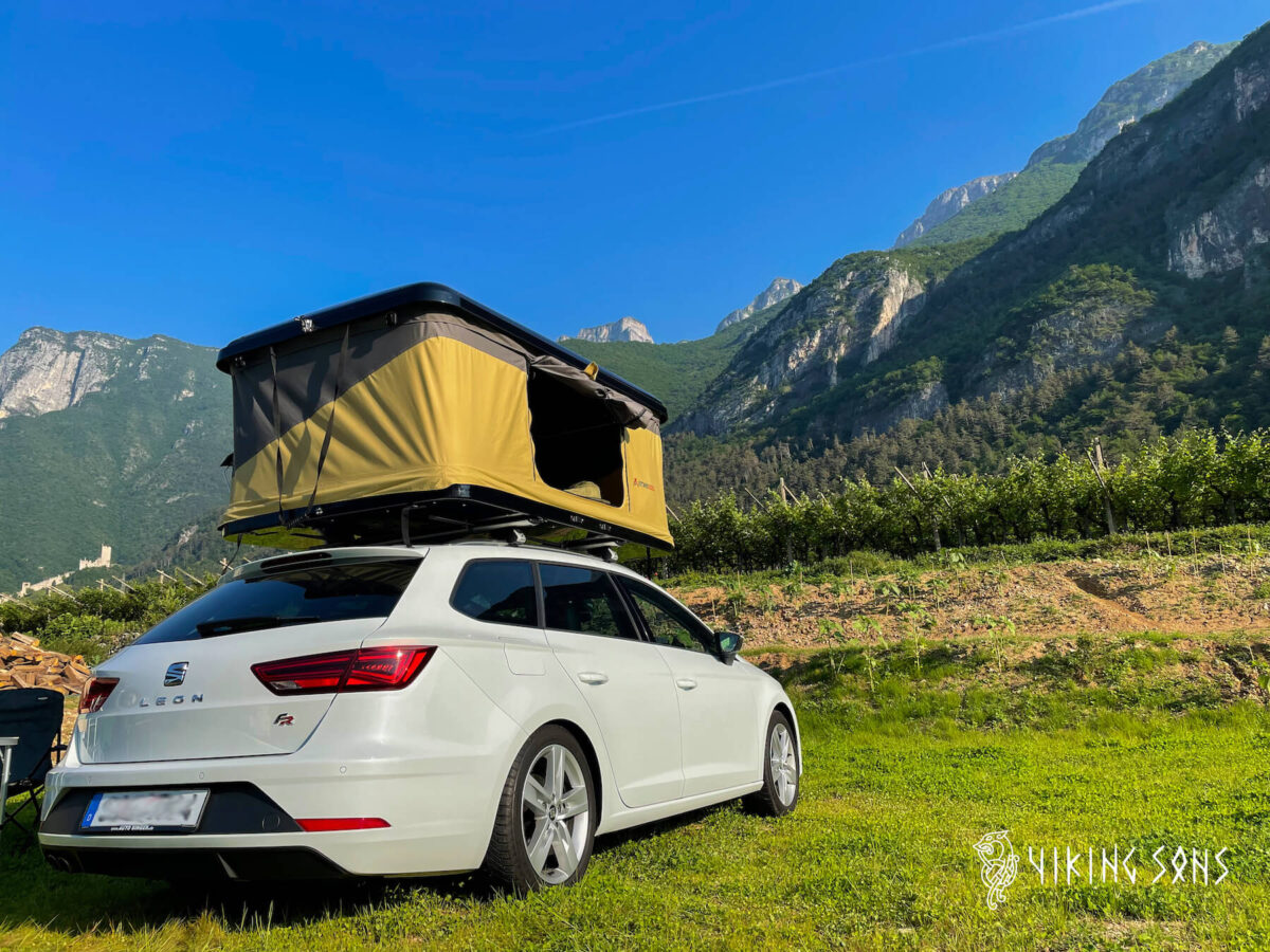 Spannende Dachzelt Seat Ibiza Bild